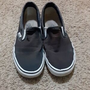 Vans Black Slip-On Sneakers Classic Design